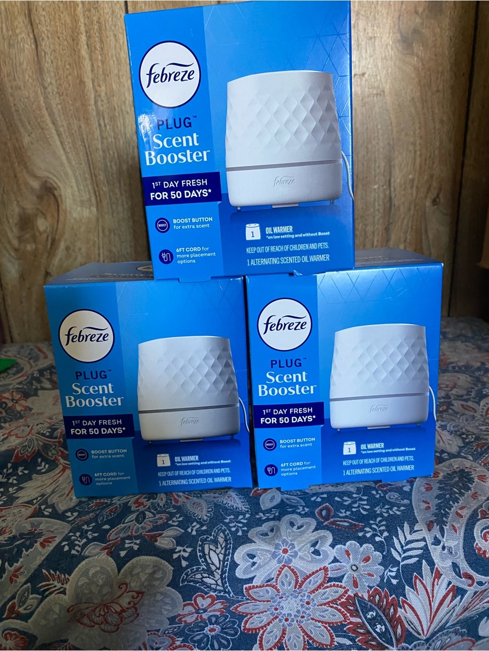 Febreze White Plug Scent Booster Trio Pack